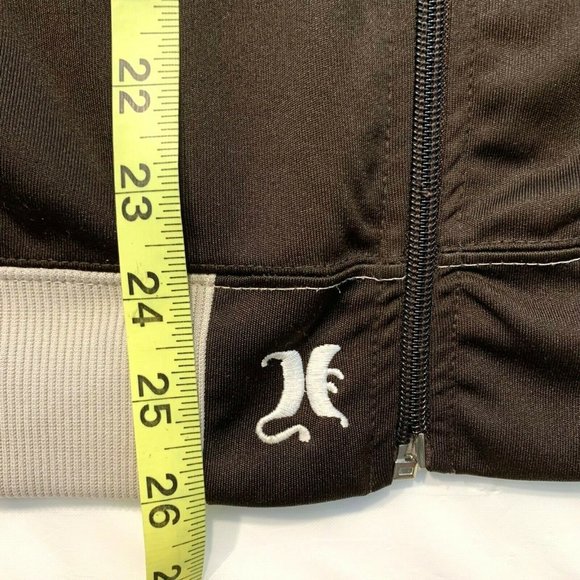 Hurley Full Zip Track Jacket Activewear Sweatshirt Bomber‎ Colorblock Brown S - Picture 10 of 12